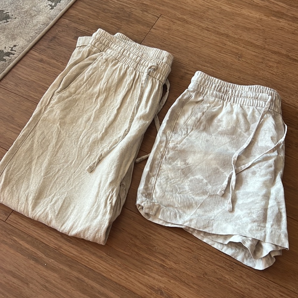 Set of two: Old Navy Linen Pants and Shorts